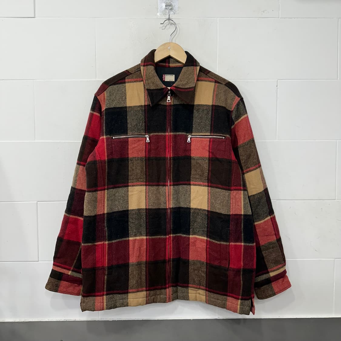 리바이스 울 블렌드 체크 자켓 상품이미지1