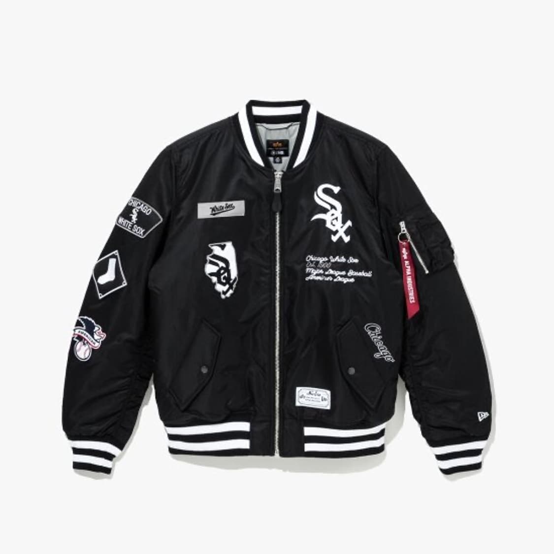 알파인더스트리 시카고 화이트삭스 MA-1 항공점퍼 XL 사이즈 상품이미지1
