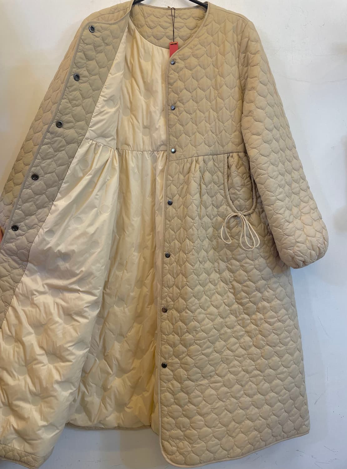 수입 오리털 덕다운 퀼팅 여성 경량롱패딩코트 새상품:) 상품이미지3