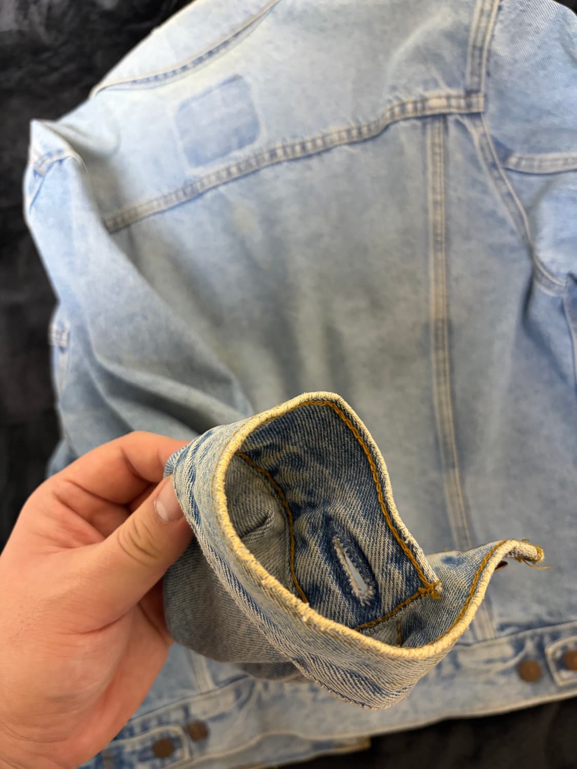 90‘s 리바이스 오렌지탭 트러커 데님자켓 L(42)사이즈 상품이미지9