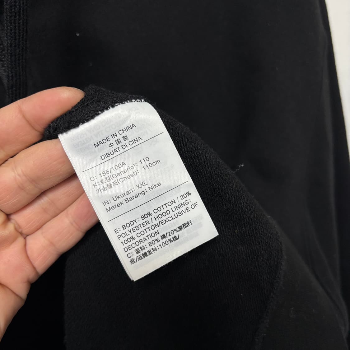 나이키 블랙 스우시 후드집업 상품이미지4