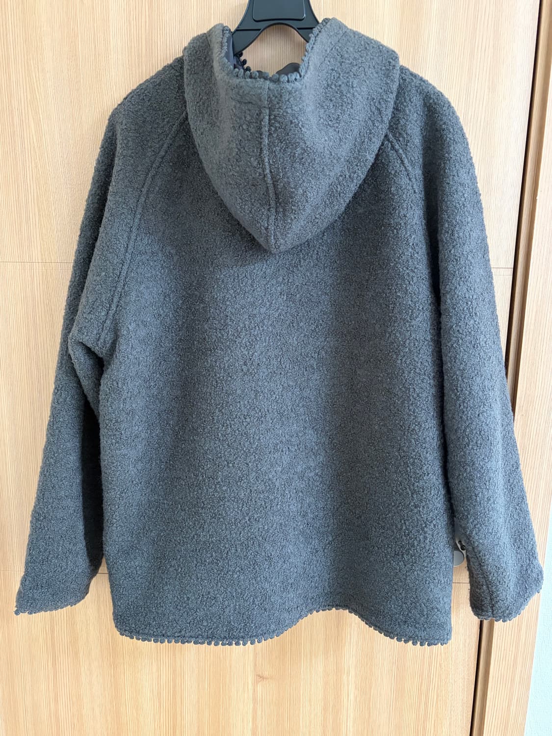 (무료배송)페스토 후디드 부클 가디건 다크 문 상품이미지5