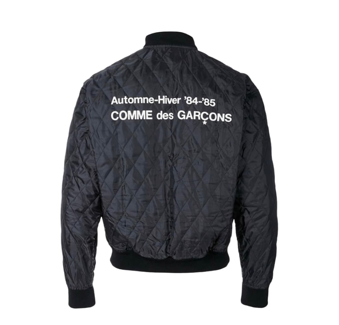CDG 퀼티드 '84-85 스태프 블루종 블랙  꼼데가르송 퀼티드 자켓 상품이미지2