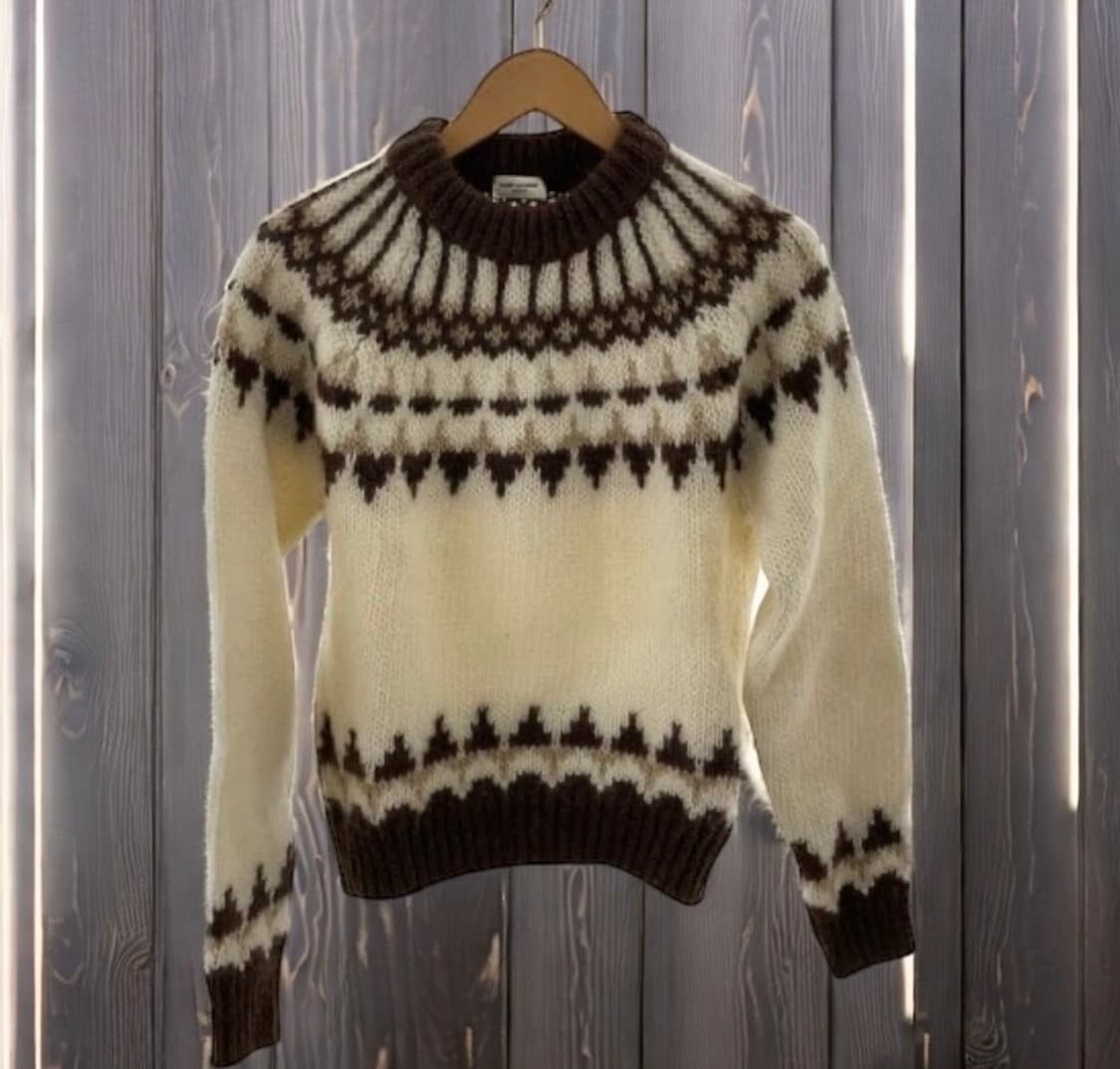 [안효섭님 착용] 생로랑 22AW 인따르시아 페어 아일 스웨터 상품이미지4