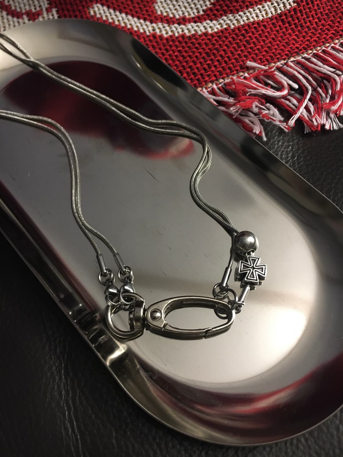 Sliver cross necklace 상품이미지3