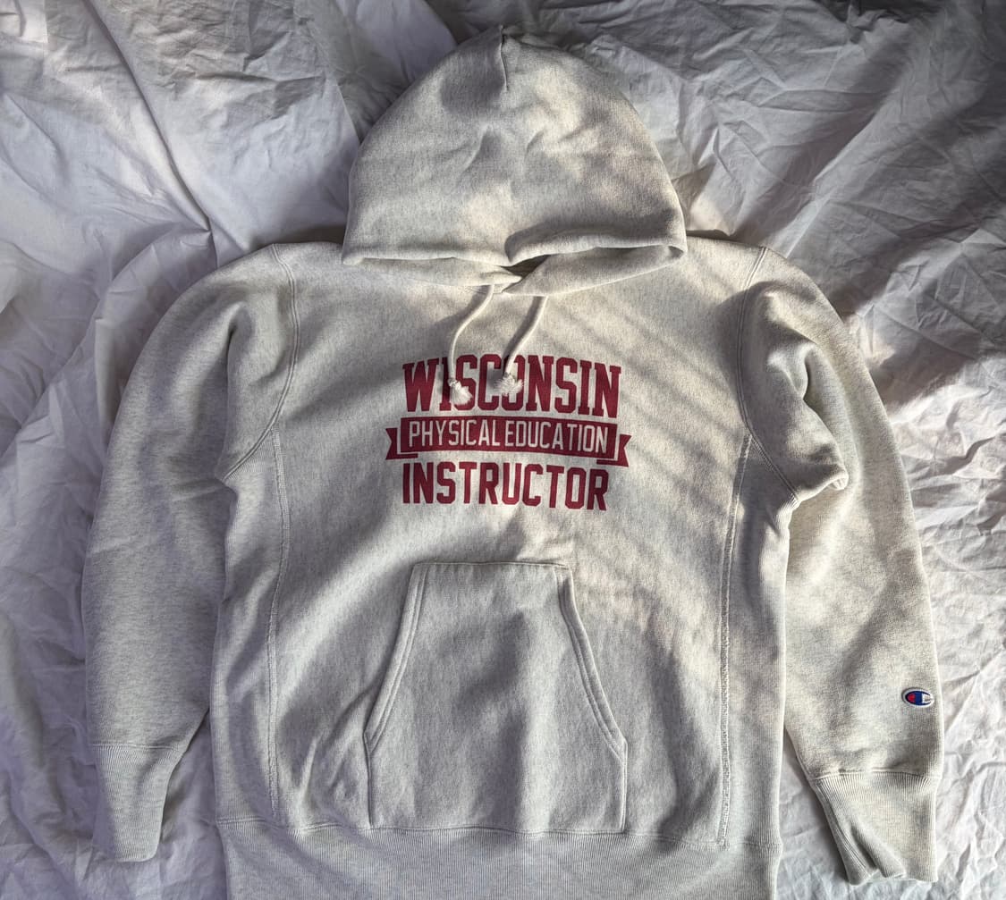 챔피온 재팬 리버스위브 블루택 스웻 후드 / XL 상품이미지3