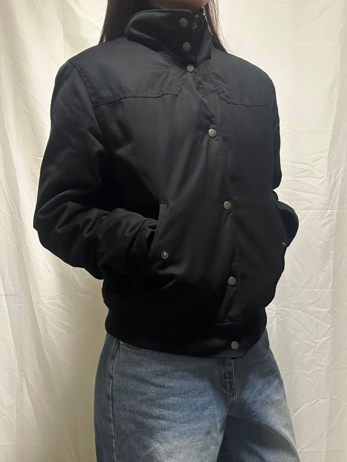 H&M 블랙 빈티지 자켓 상품이미지2