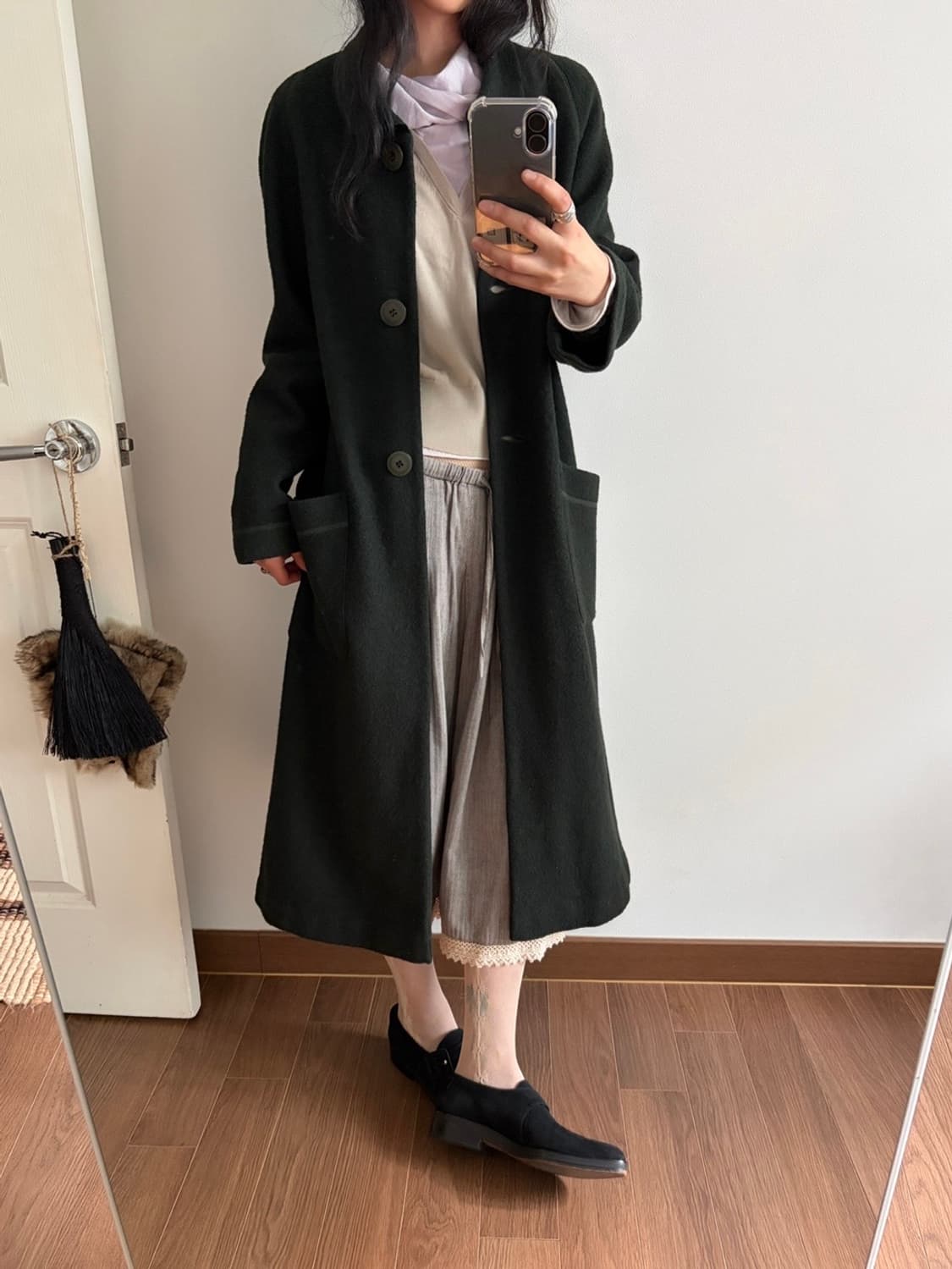 wool blended long coat 상품이미지4