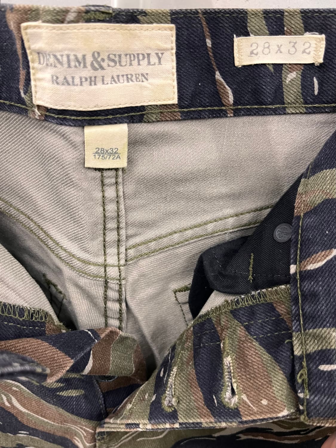 데님앤서플라이 랄프로렌 카모 팬츠 28x32 상품이미지3