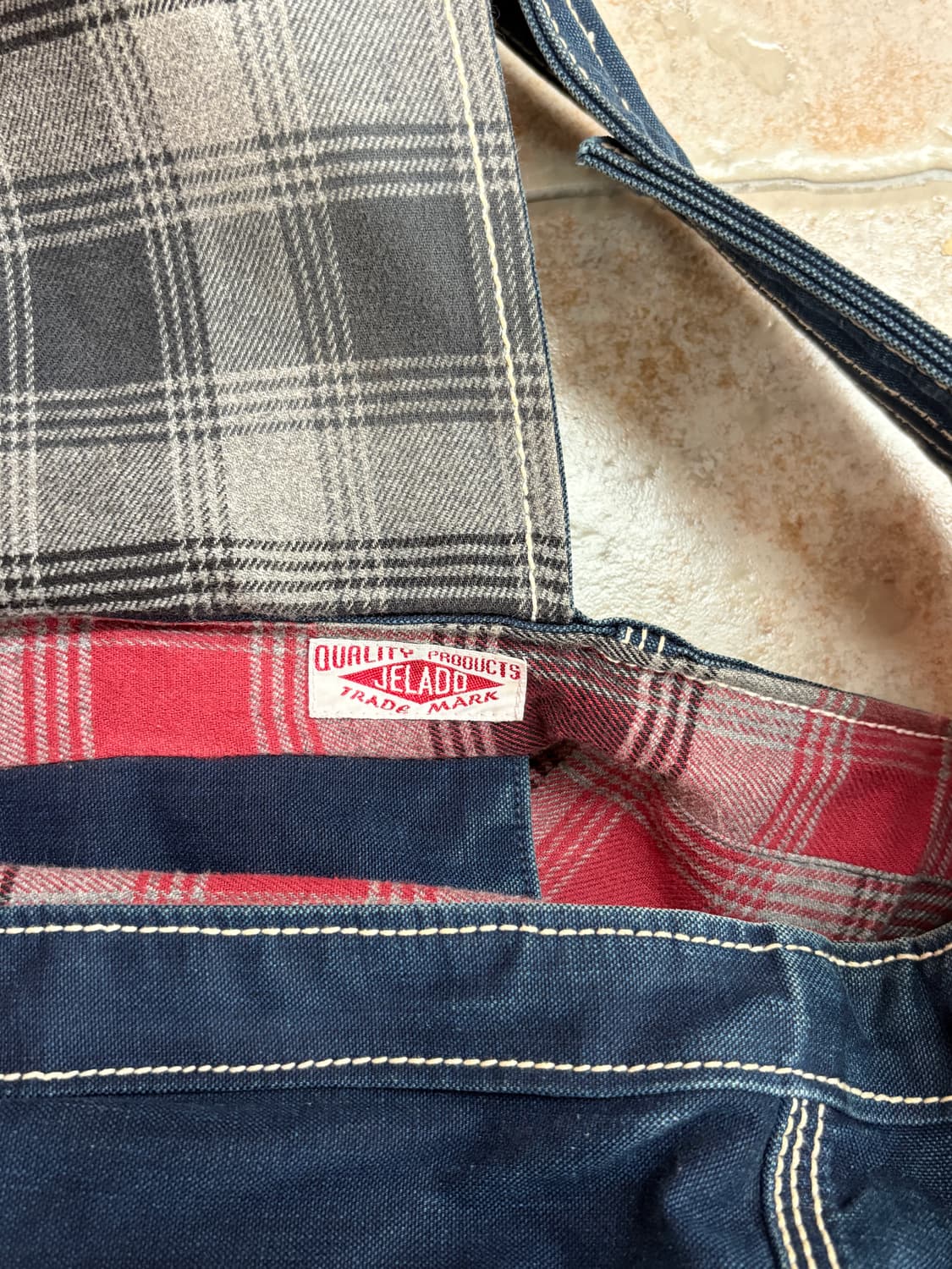 Jerado canvas messenger bag USN 상품이미지3