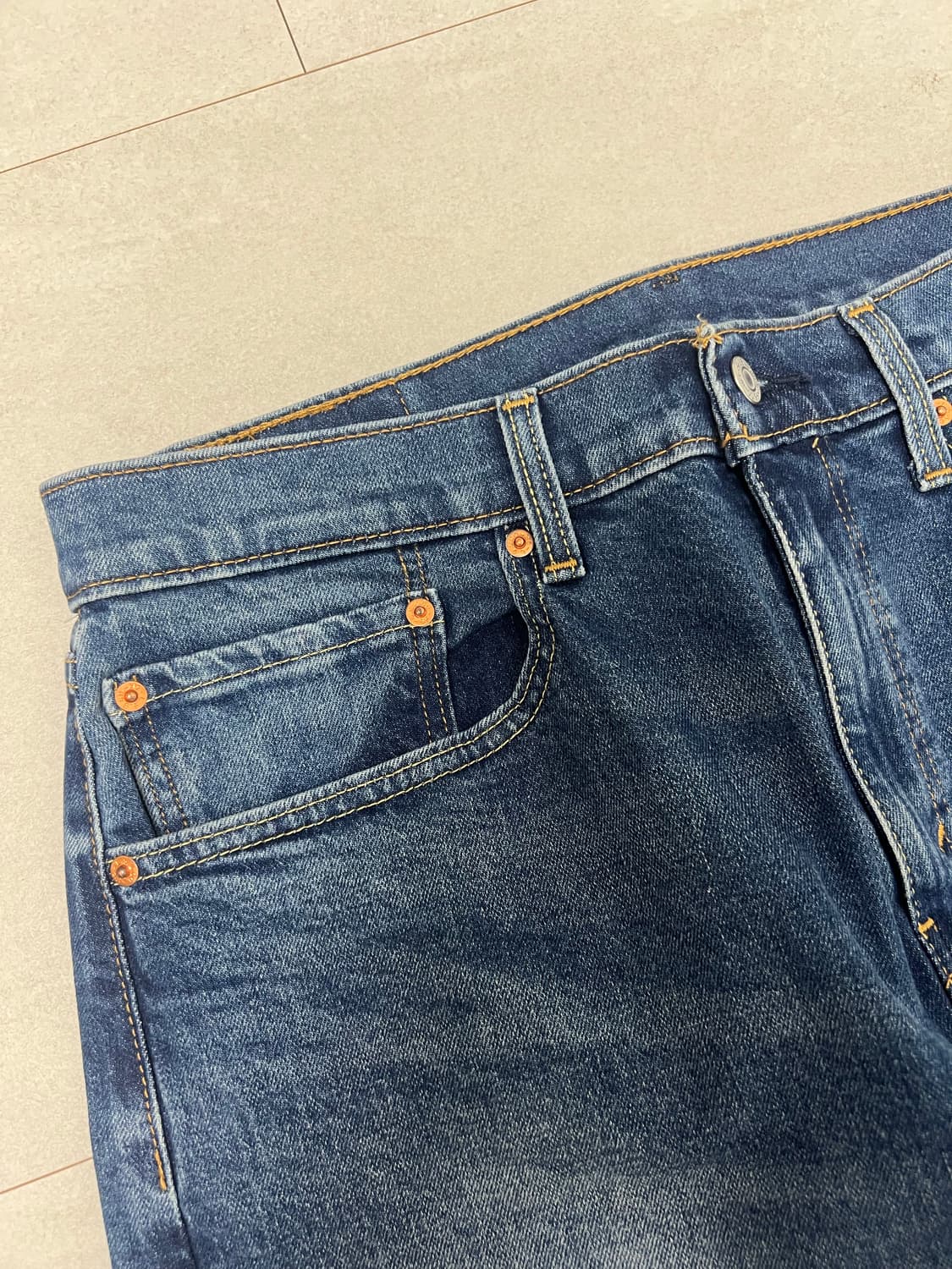 리바이스 505 중청 데님 34/30 상품이미지4