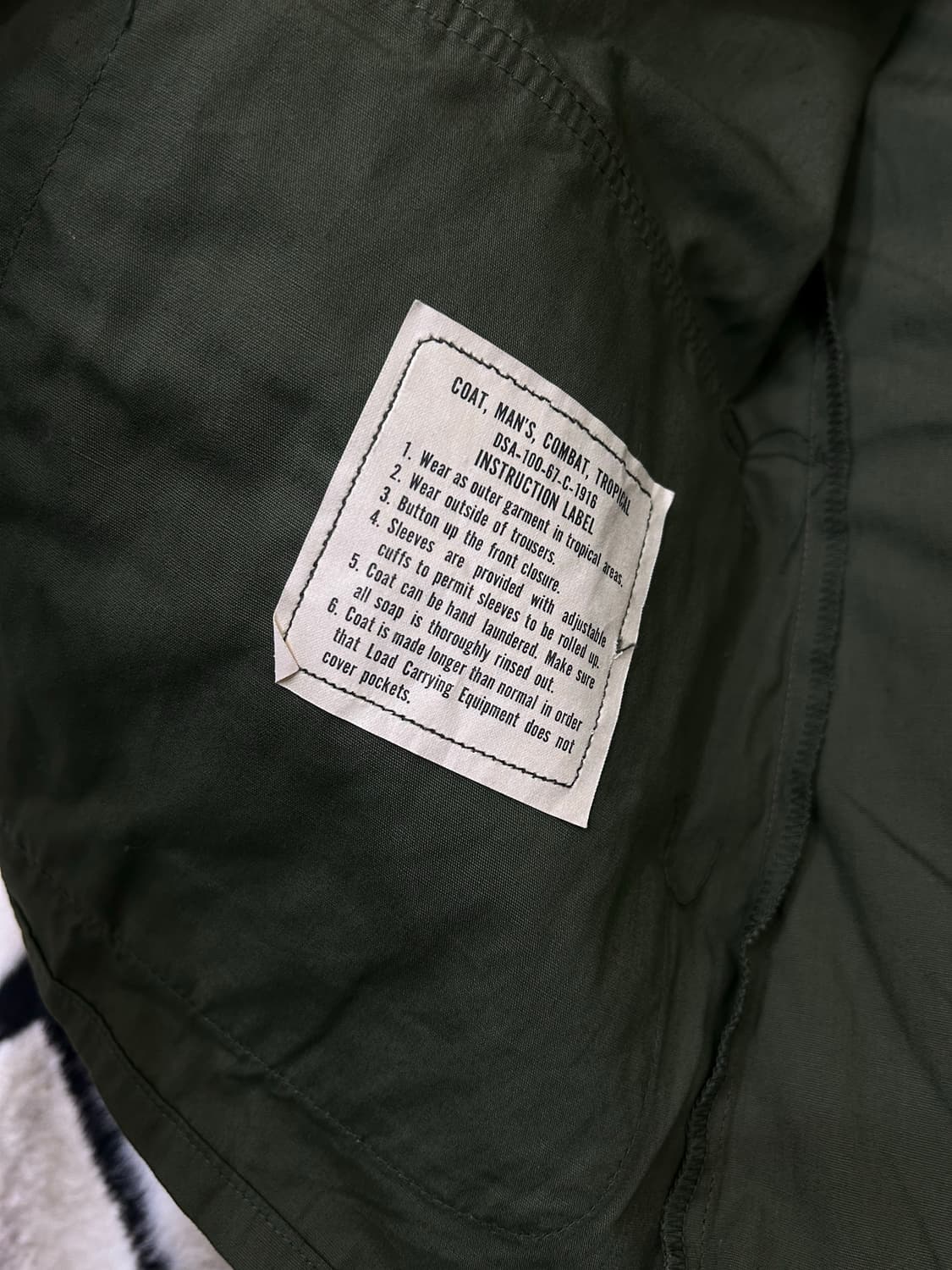 [S]U.S Army 60s 정글 자켓/카키올리브 상품이미지7