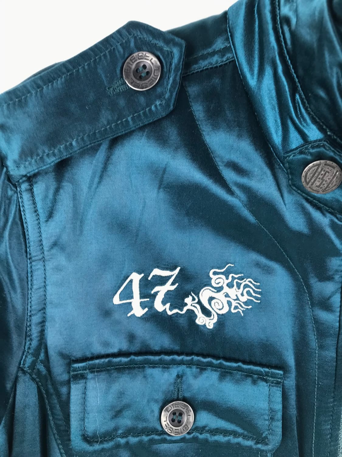 디젤 블루종 자켓 스윙탑폴리쉘 diesel 빈티지 희귀 대대장 점퍼 집업 상품이미지7