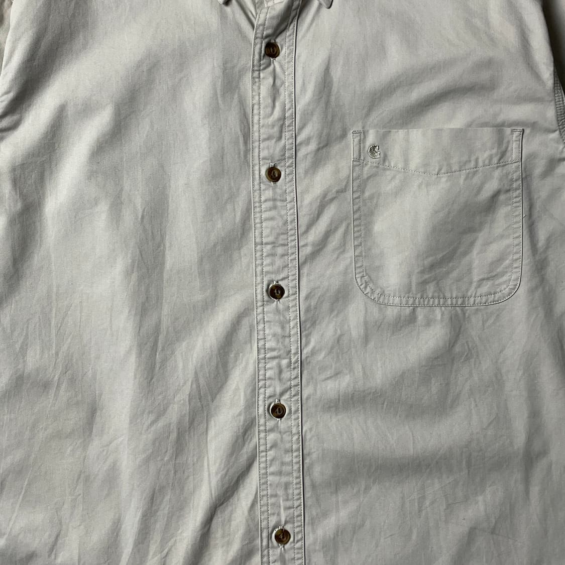 CARHARTT 칼하트 빈티지 아이보리 코튼 워크 셔츠 A00834 상품이미지3