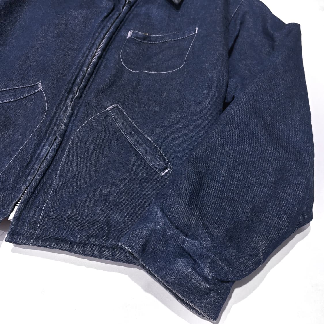 key 80s 데님 하프벨트 워크자켓 44 (105) 상품이미지4