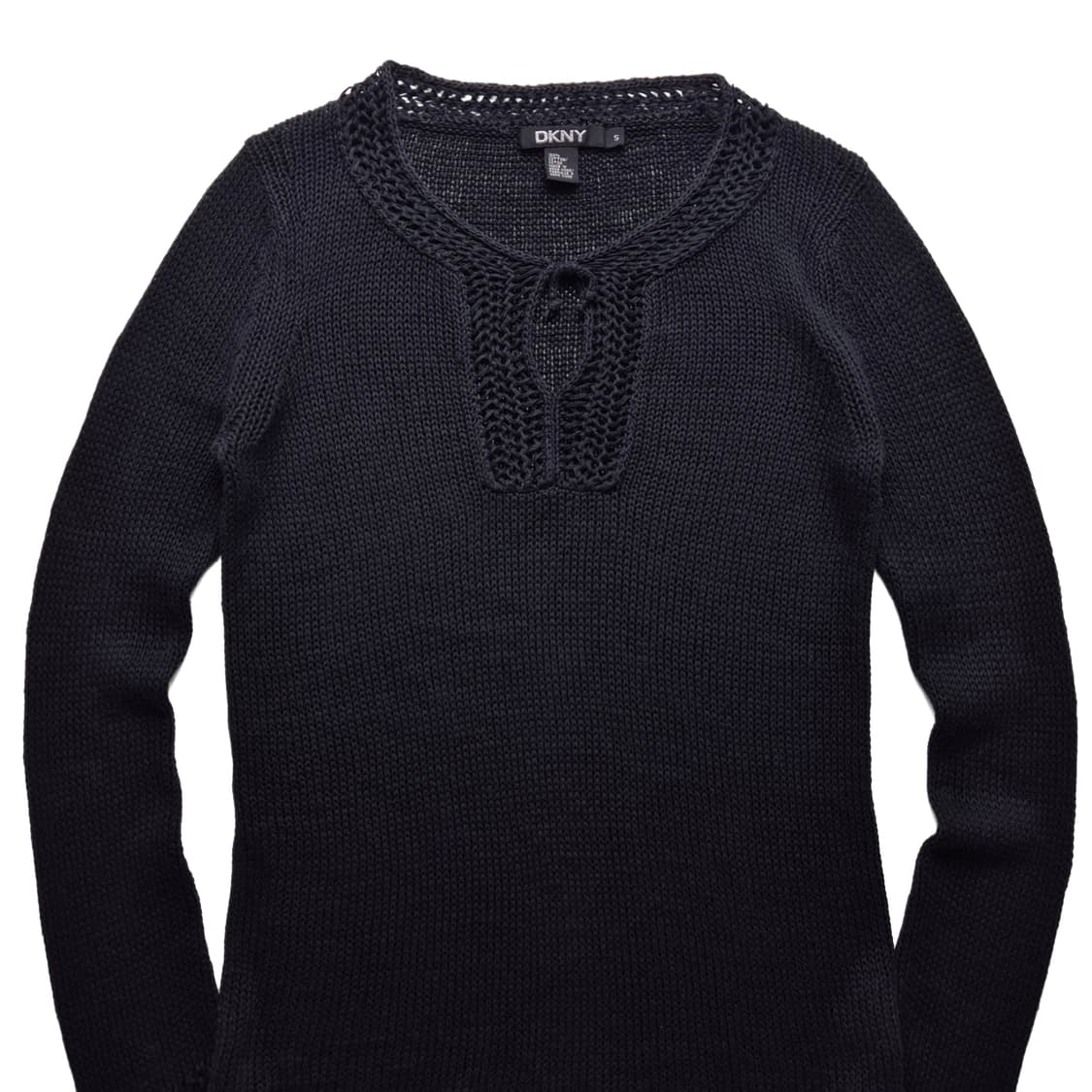 [S] DKNY 크로셰 디테일 코튼 니트 상품이미지3