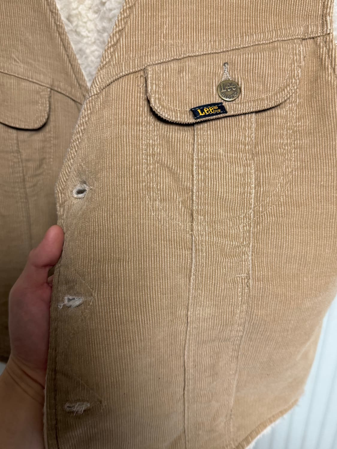 VTG Lee 스톰라이더 코듀로이 베스트 조끼자켓 상품이미지3