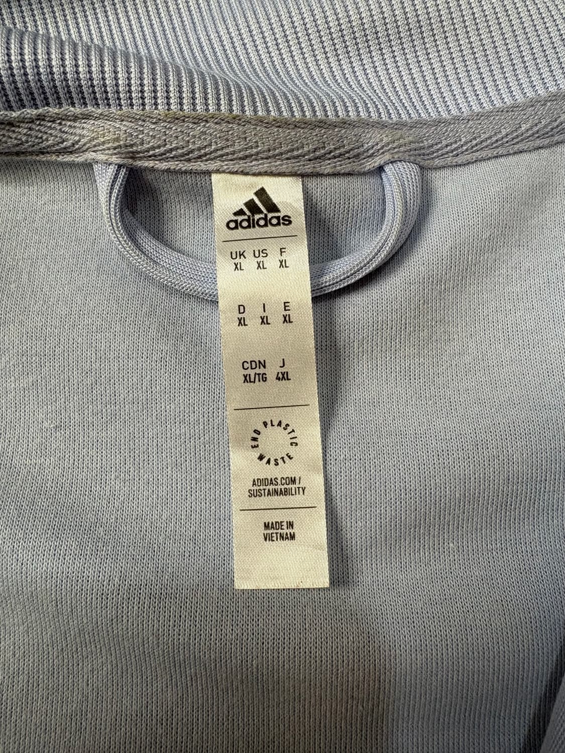 스카이 블루 아디다스 져지 트랙탑 상품이미지6