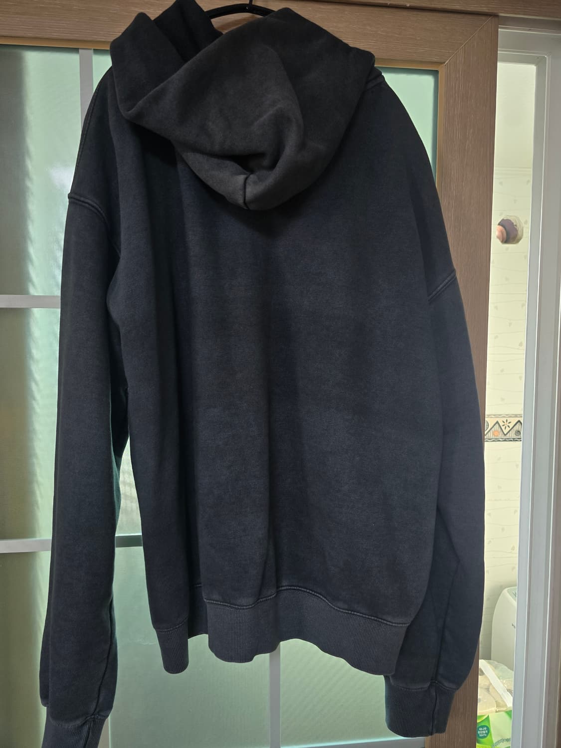 1] 블라인드파일드 후드집업 블랙 상품이미지2