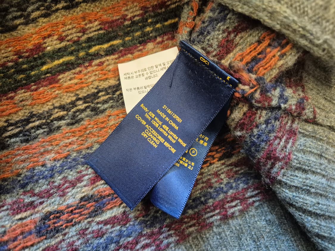 폴로랄프로렌 램스울 페어아일 가디건 상품이미지6