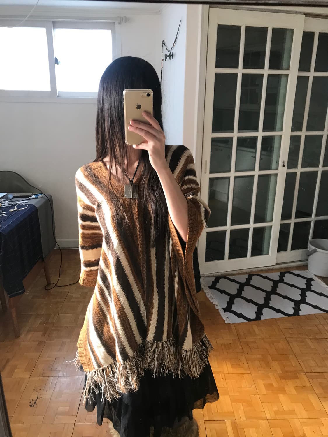 vintage tassle cape 상품이미지2