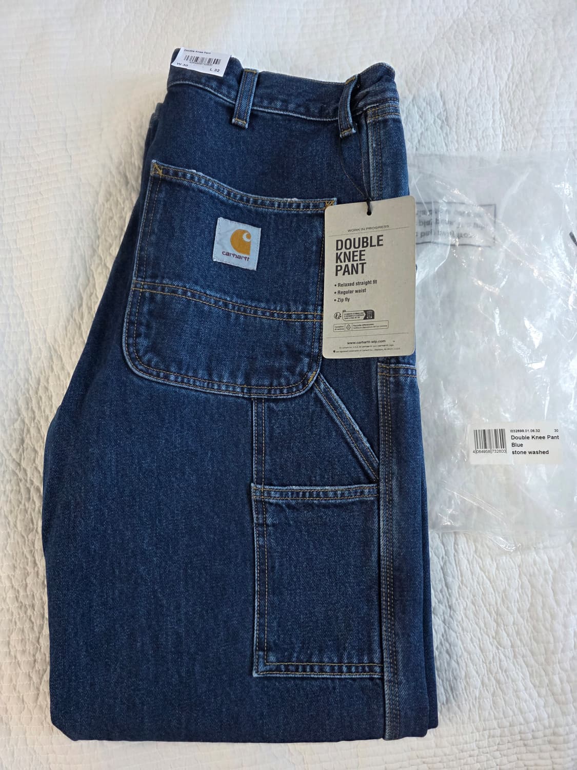 칼하트 wip 더블니 새제품 30×32 상품이미지1
