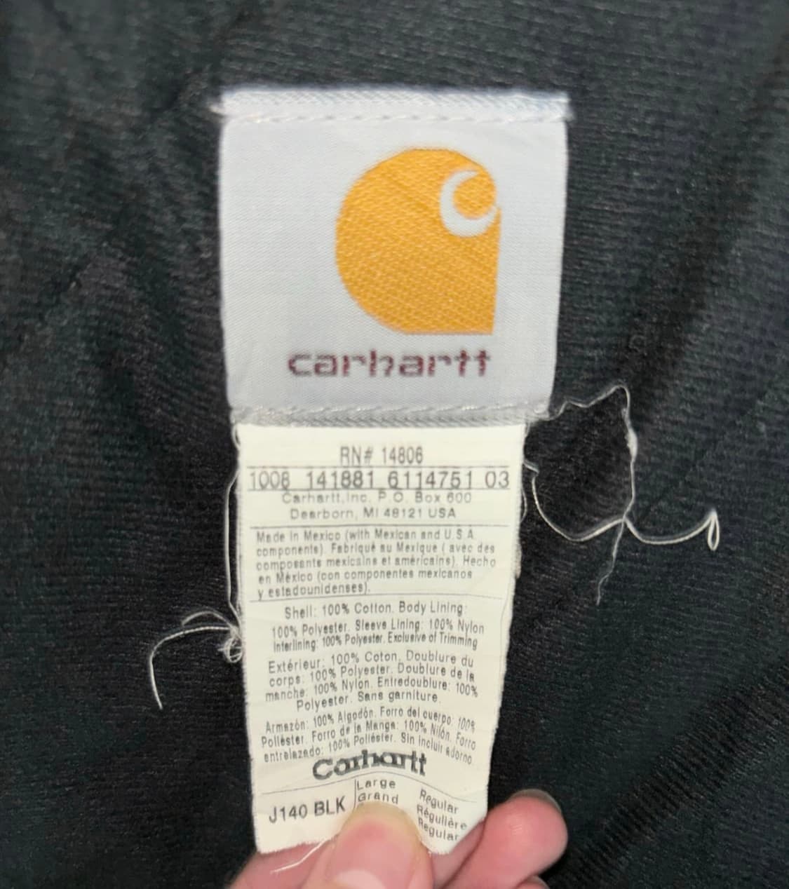 칼하트 j40 모스그린 액티브자켓 상품이미지2