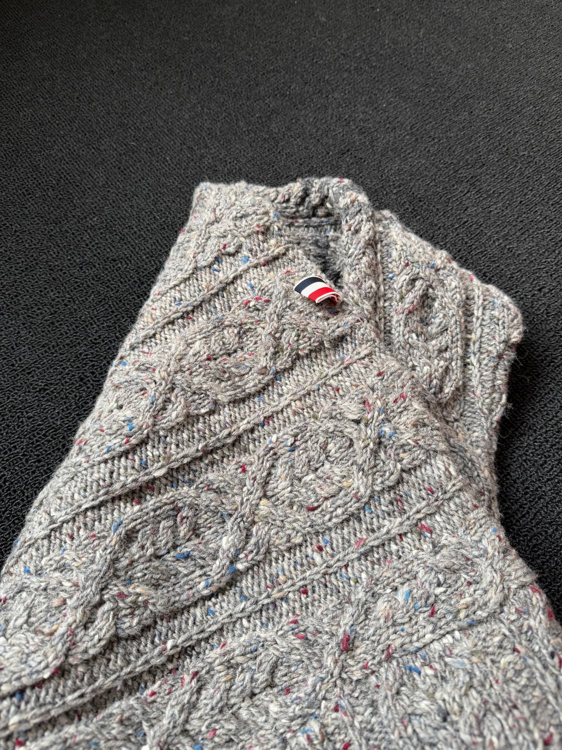 톰브라운 케이블 니트 가디건 회색 2 상품이미지7