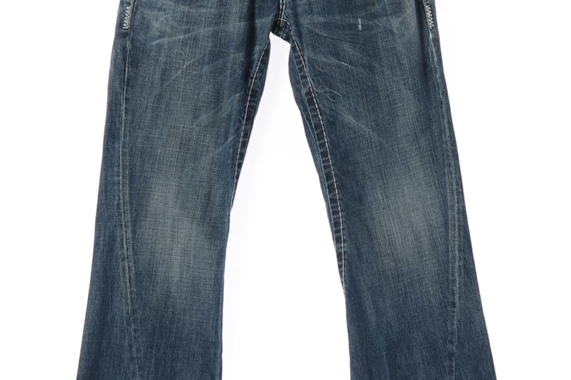 버커루 빅 스티치 빈티지 워싱 부츠컷 데님 상품이미지4