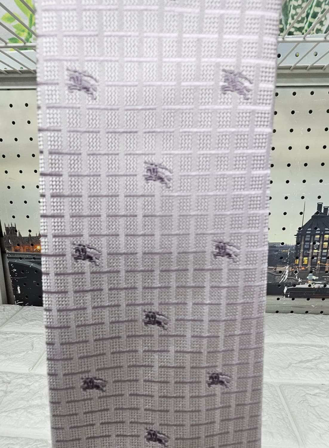 버버리 넥타이 실크 퍼플 YB28 상품이미지1