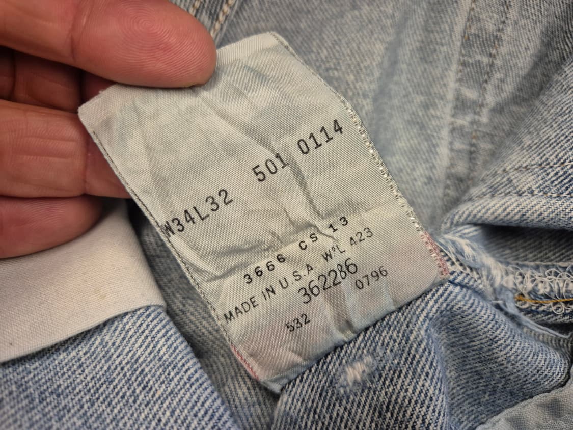 90s 리바이스 501 데님 팬츠 상품이미지8