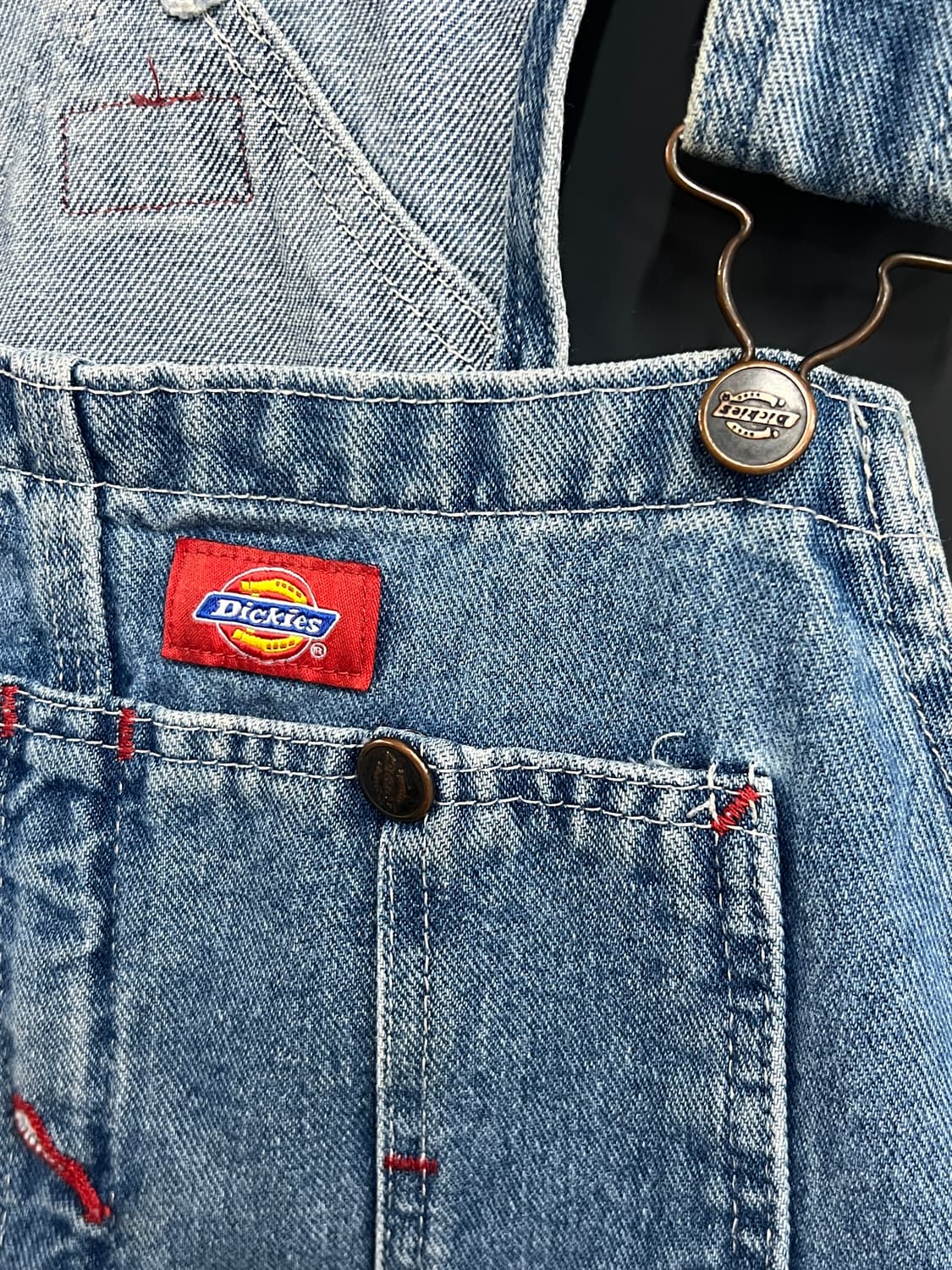 Dickies 디키즈 카펜터 오버롤 멜빵 데님 팬츠 상품이미지3