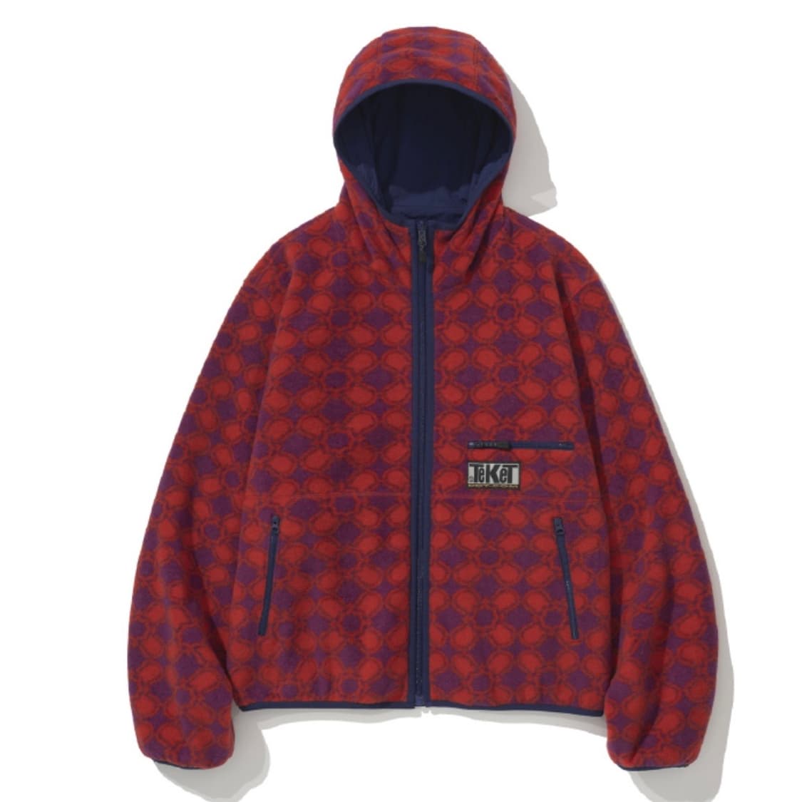 테켓 위켄드 리버시블 플리스 자켓 레드 (M) 상품이미지1