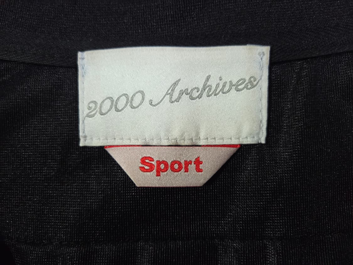 2000 Archives 아카이브 풋볼 져지 반팔 블랙 상품이미지4