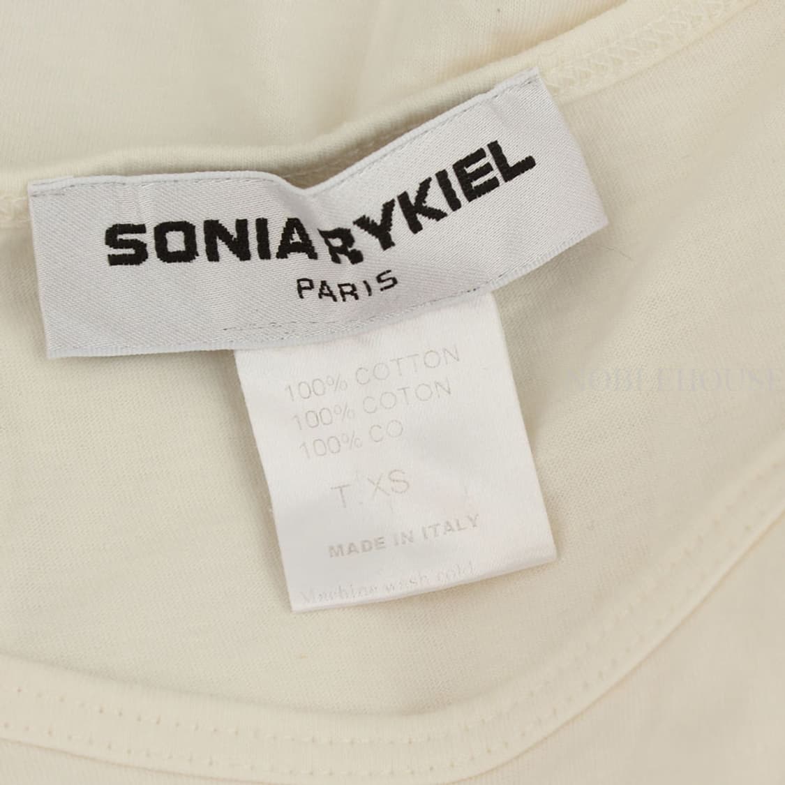 소니아리켈 아이보리 라이트그린 프린트 원피스(XS) 상품이미지4