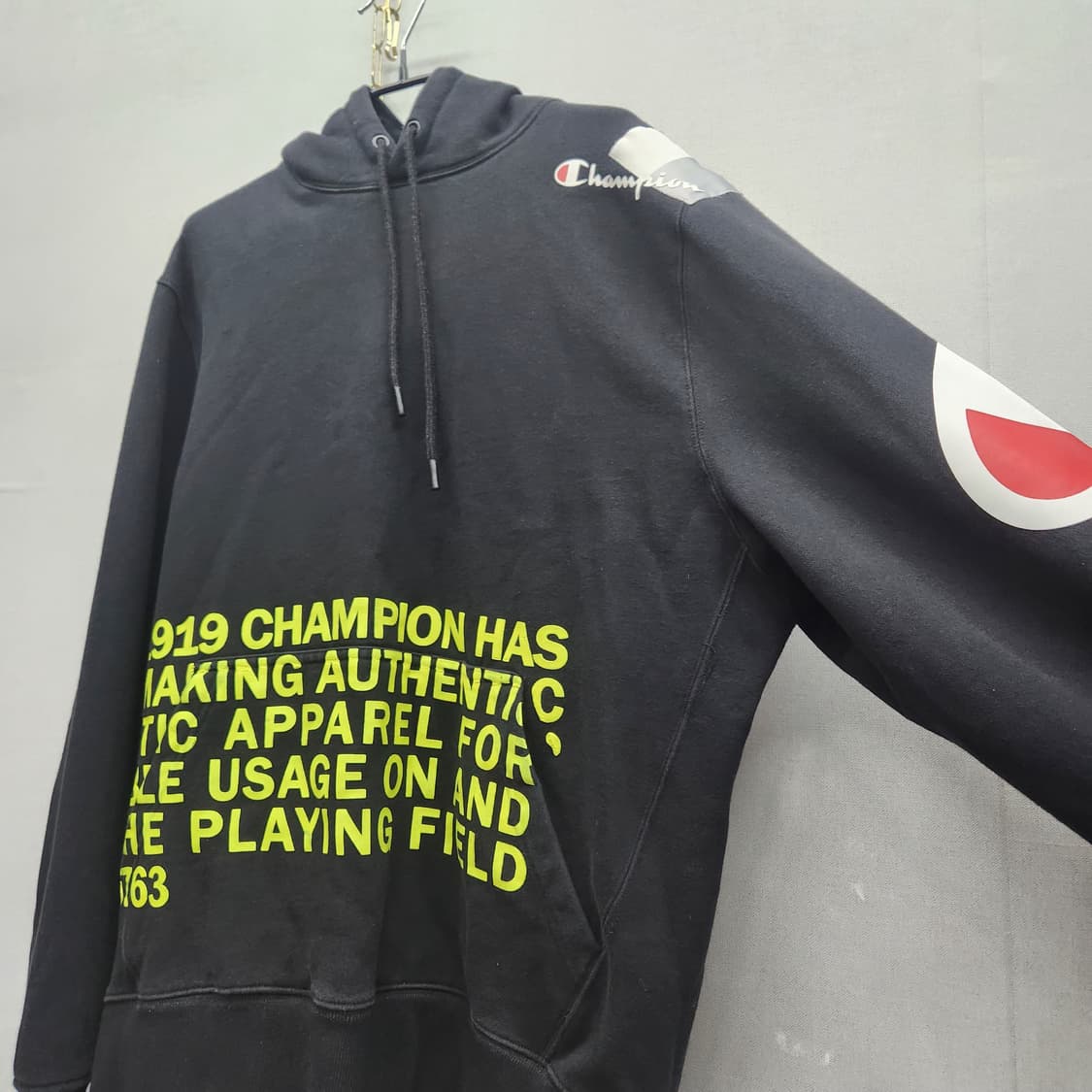 올드스쿨 챔피온 사이드 레터링 후드티 2XL 상품이미지3