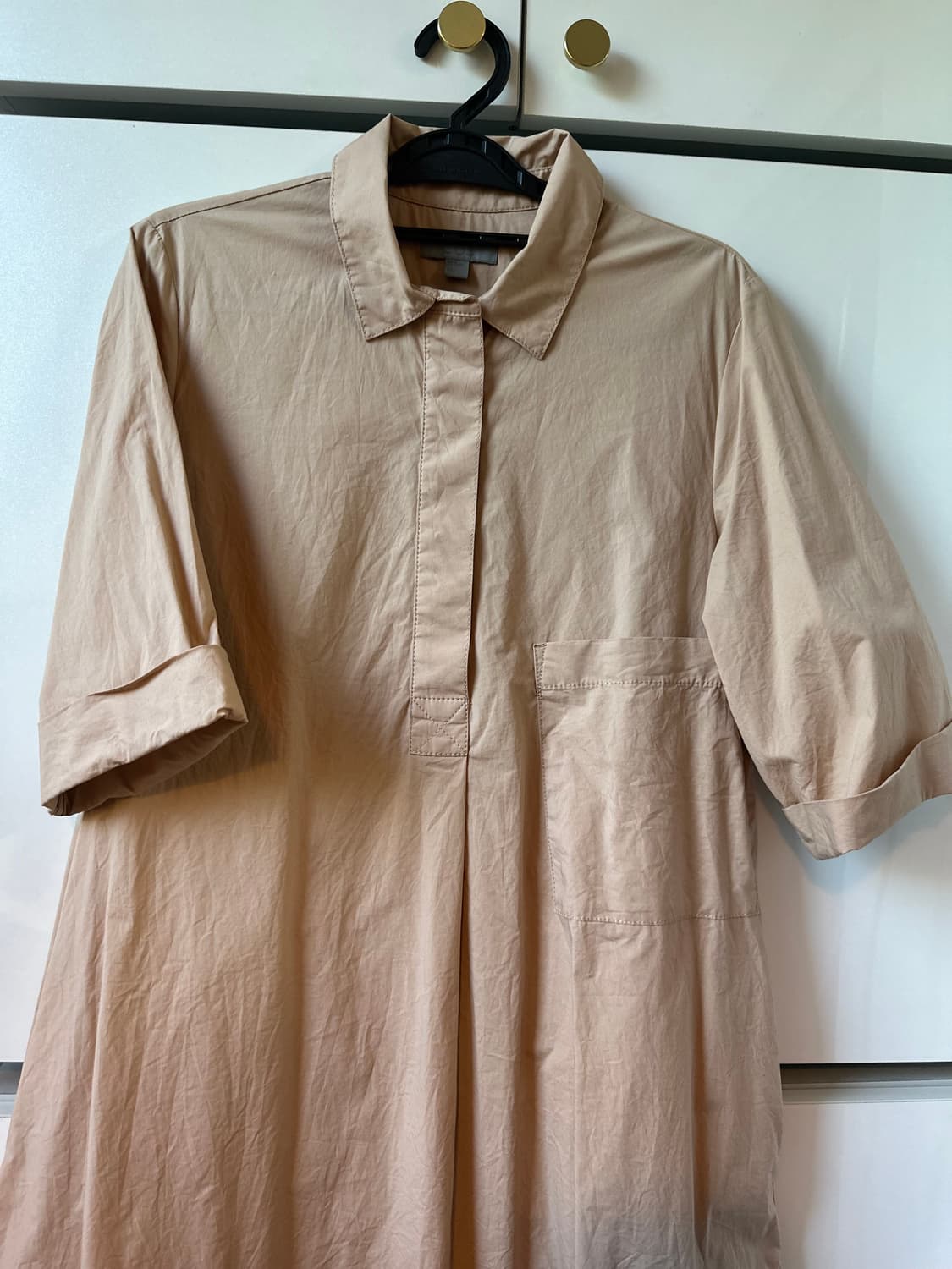 COS 코스 베이지 셔츠형 원피스 상품이미지5