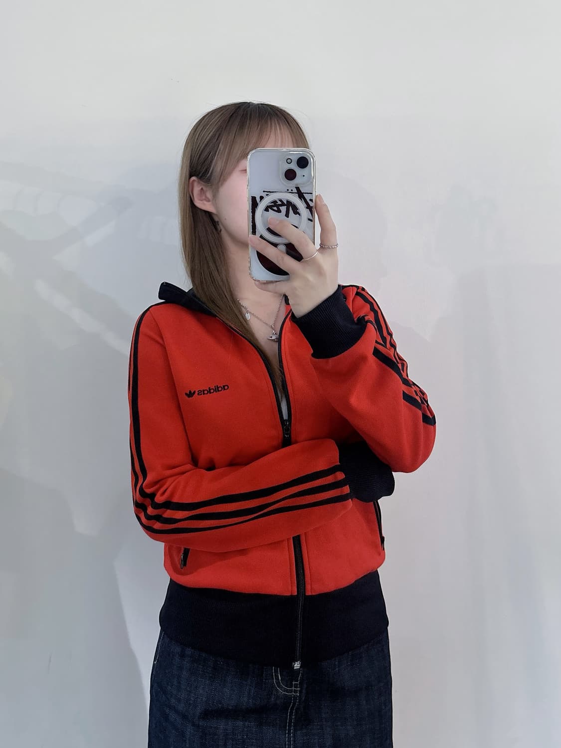 아디다스 베켄바우어 레드 트랙탑 상품이미지2