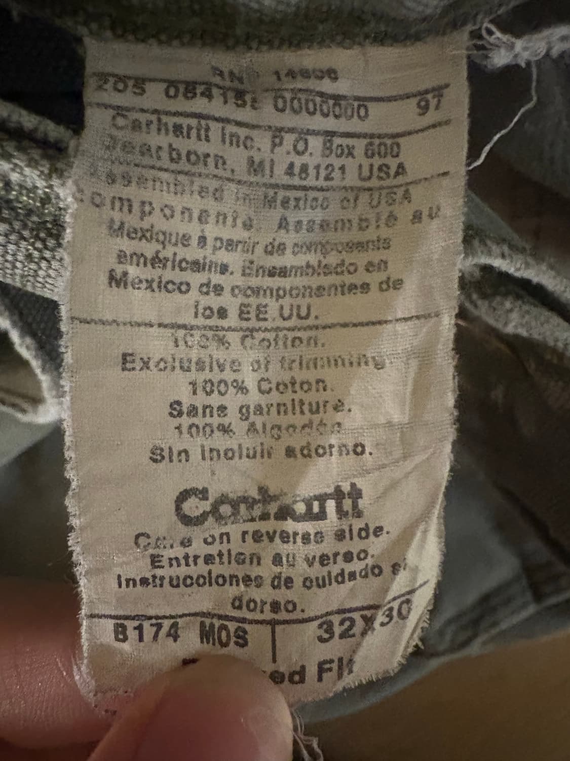 00s Carhartt B174 Mos(칼하트 싱글니) 상품이미지4