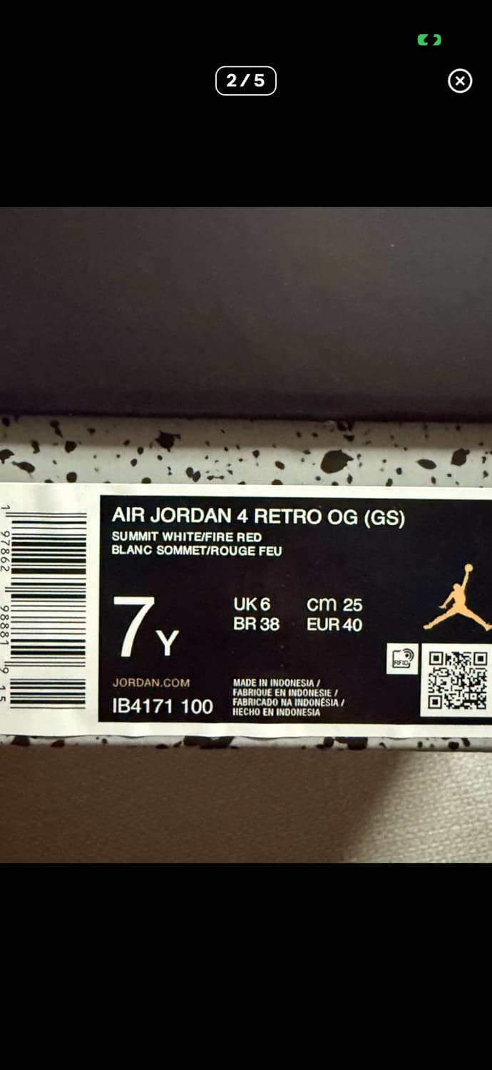 Jordan 4 Retro OG 화이트시멘트 2025 상품이미지6
