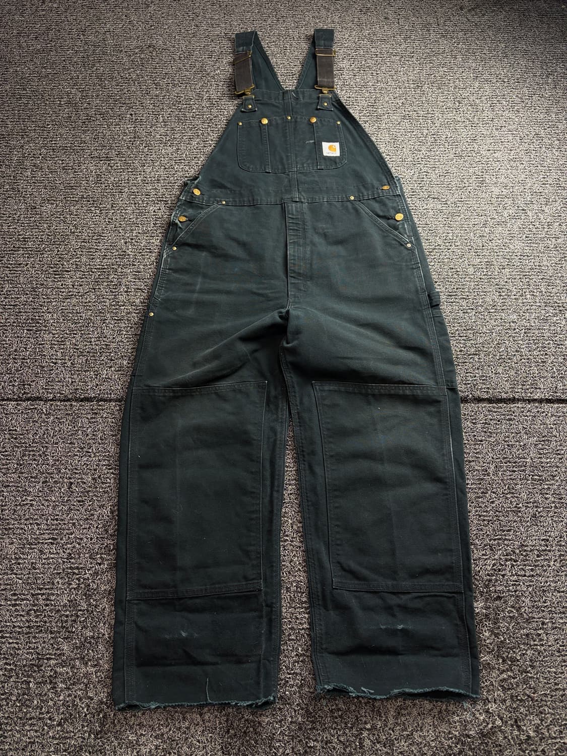 칼하트 올드스쿨 덕 캔버스 더블니 워크 오버롤 3386 상품이미지2