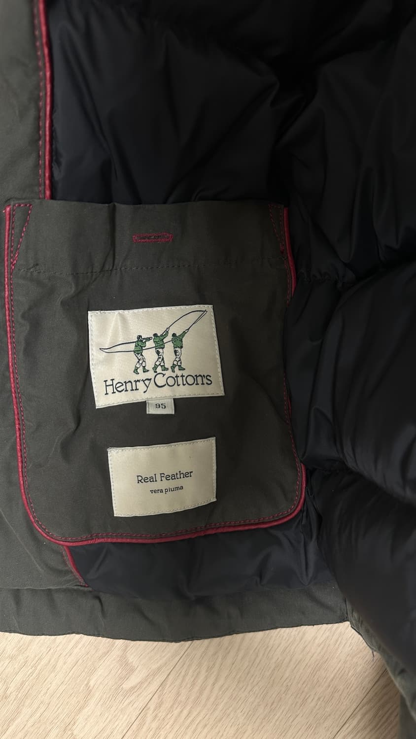 헨리코튼 남성 spitfire 다운 점퍼/카키색/95사이즈/5회미만착용 상품이미지3