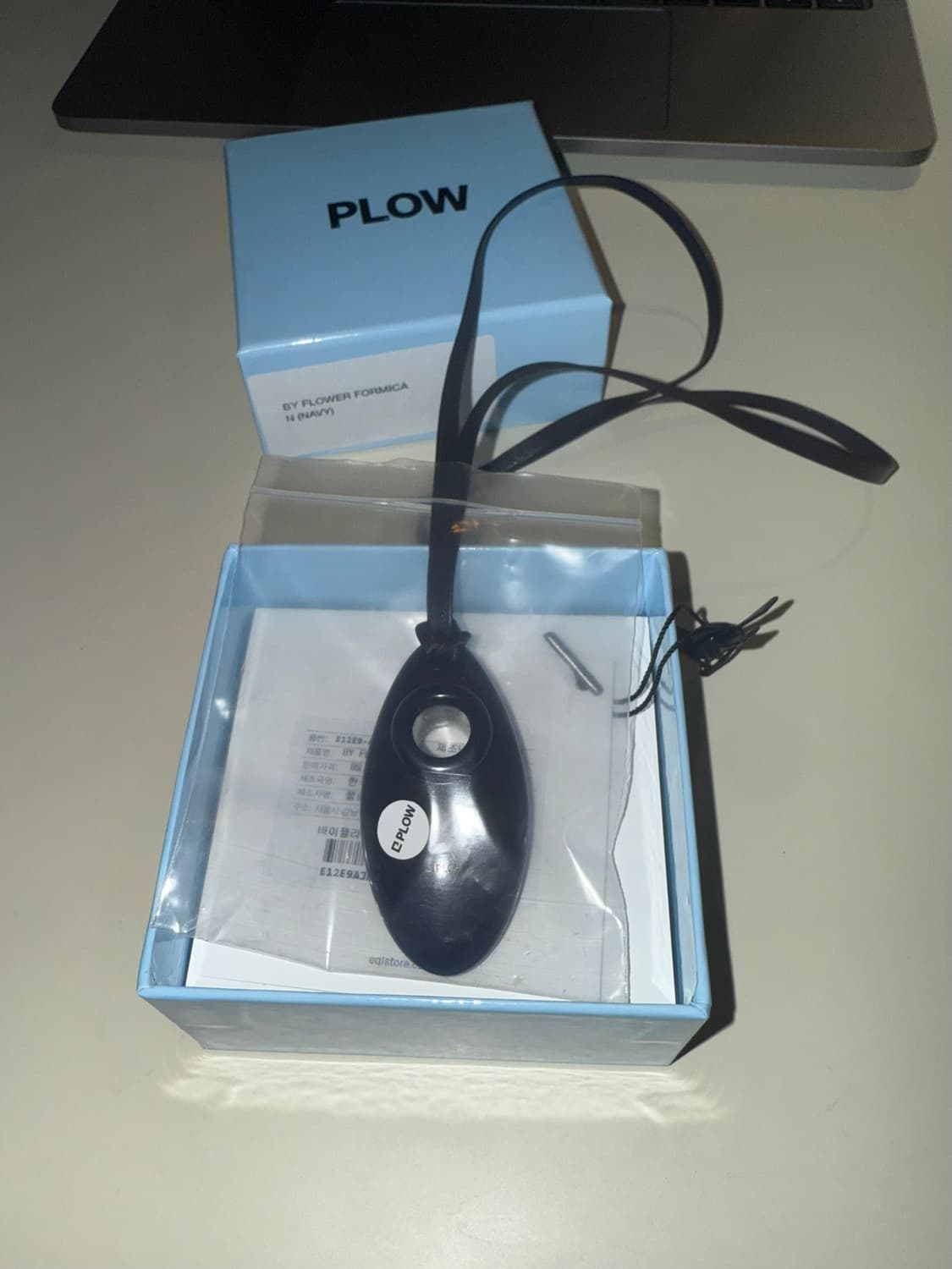 PLOW 플로우 호마이카 목걸이 NAVY 상품이미지6