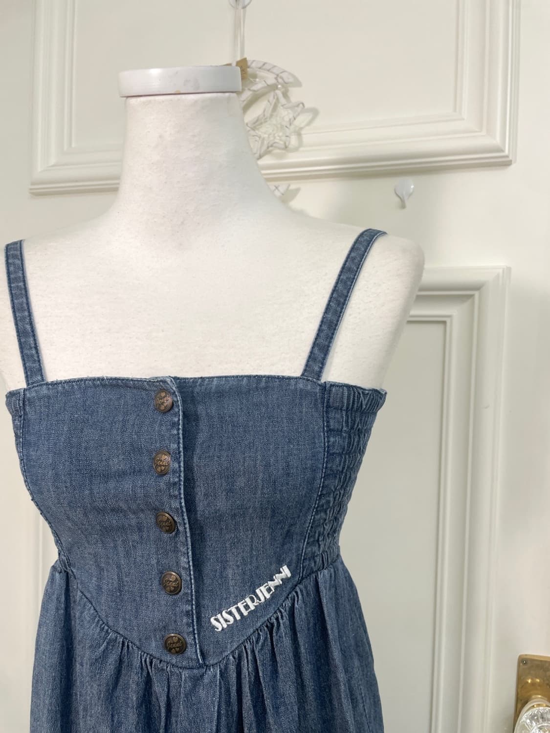 denim lovely cute midi opc 상품이미지7