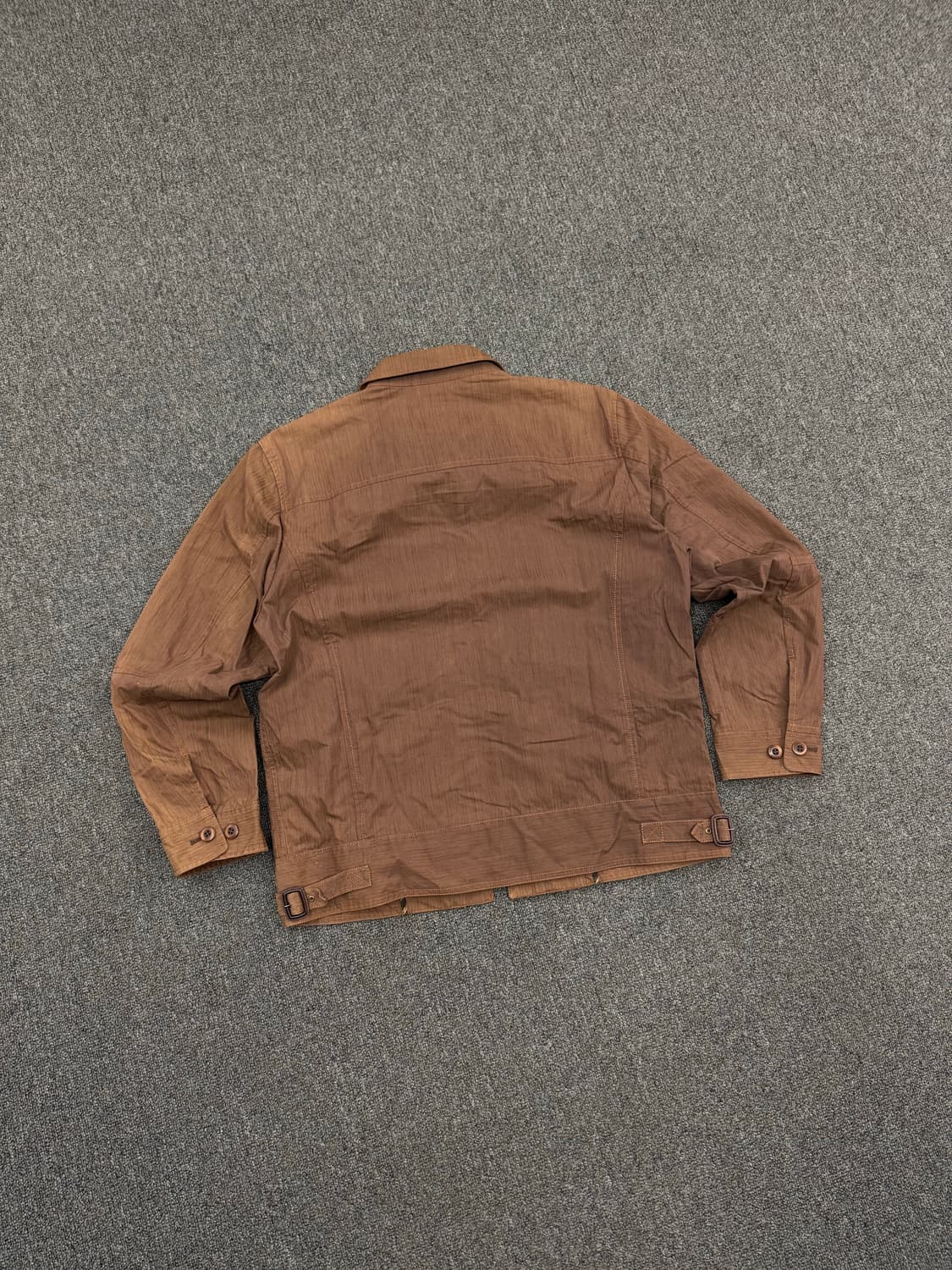 L)SIMPLE LIFE 빈티지 브라운 카라 집업자켓 상품이미지4