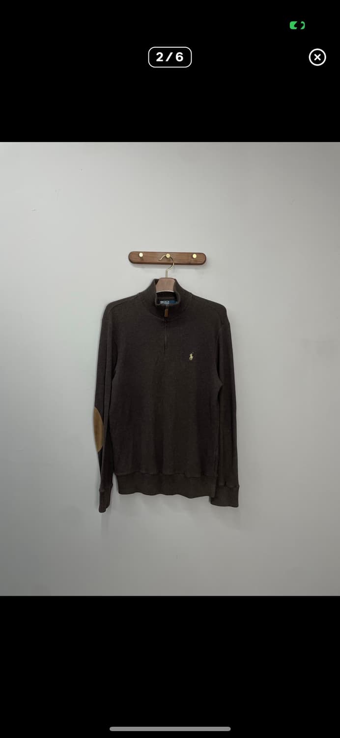 폴로랄프로렌 엘보패치 하프집업 니트 A2870 상품이미지2