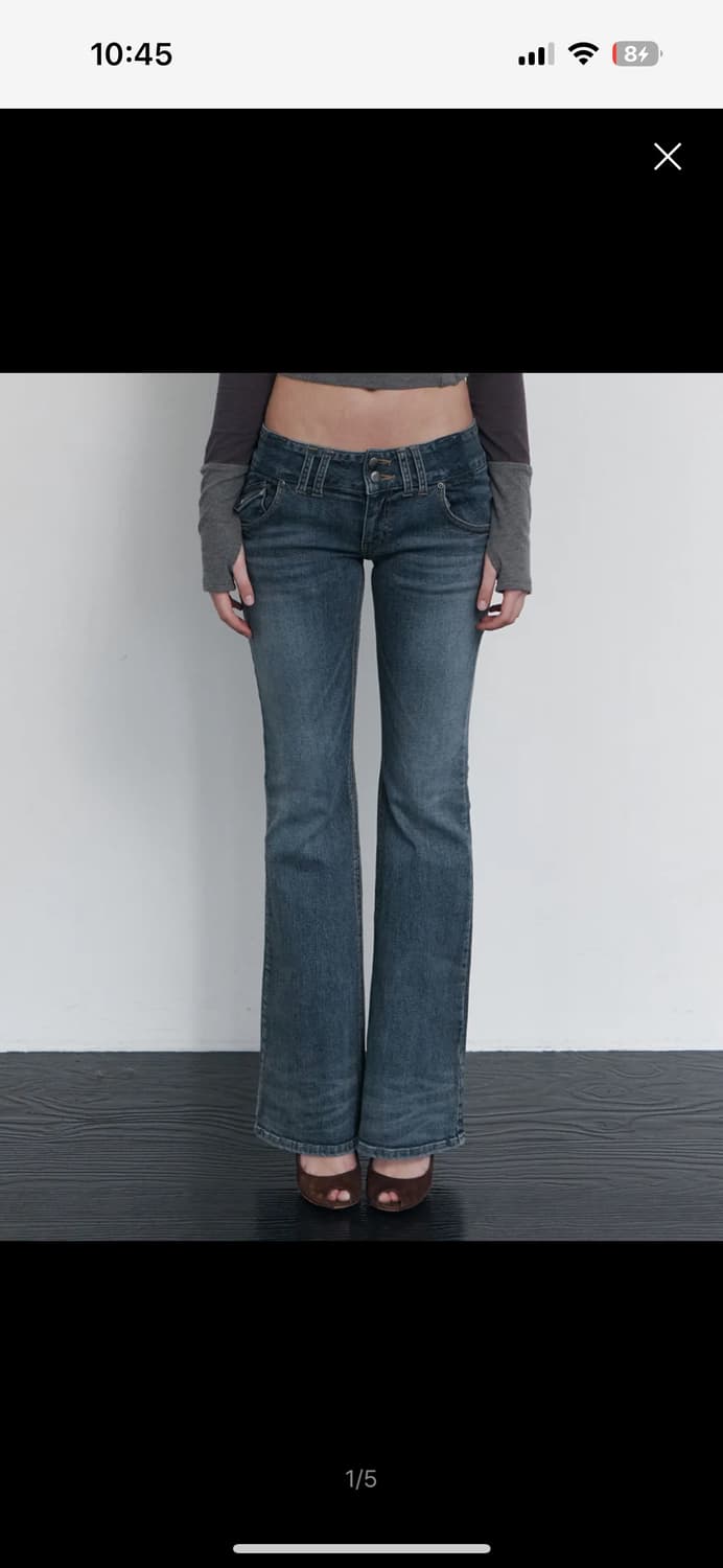 새상품) 플리즈노팔로우 토미에 Tommie 부츠컷 데님 S 상품이미지1