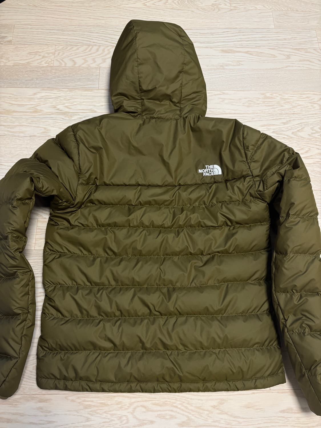 노스페이스 경량 아콘카구아2 후디 패딩 밀리터리 올리브 공용 s 상품이미지5