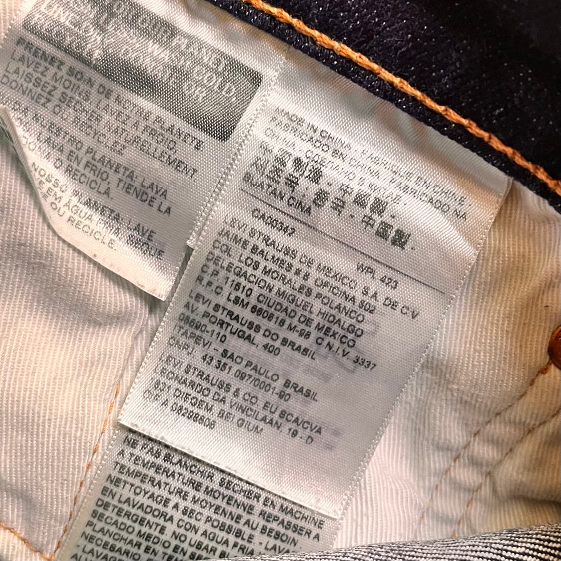 리바이스 502 데님팬츠 W30 L32 상품이미지5