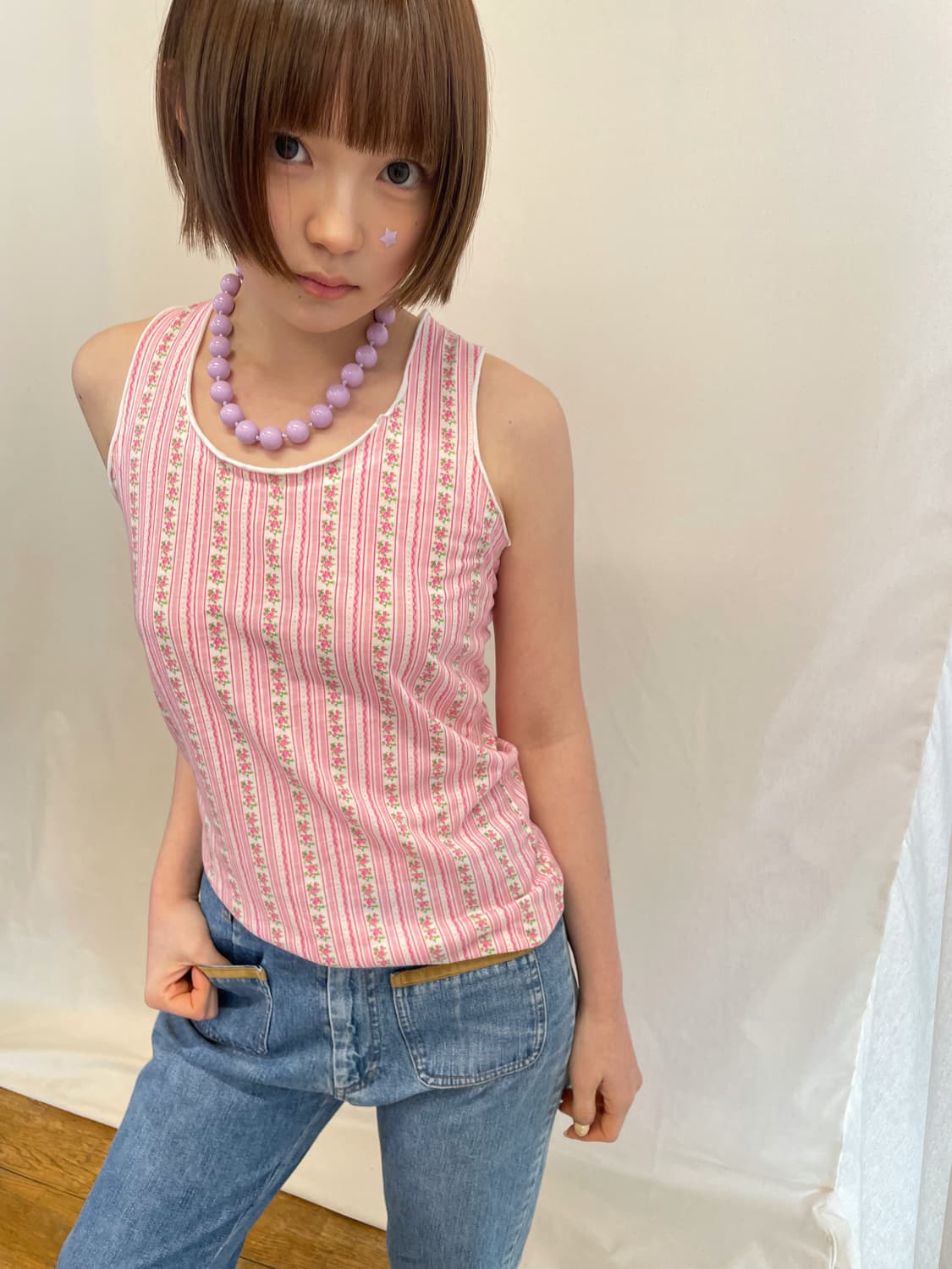 floral sleeveless 상품이미지1